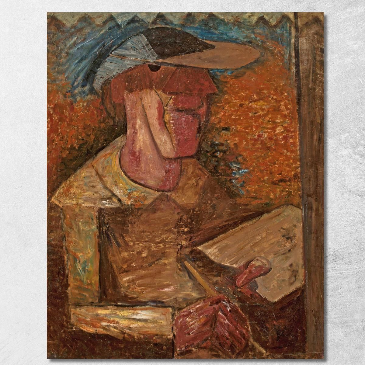 Mascherata Al Buio Tadeusz Makowski tmk119 quadro stampa su tela Mascherata Al Buio Tadeusz Makowski tmk119 quadro stampa su tela