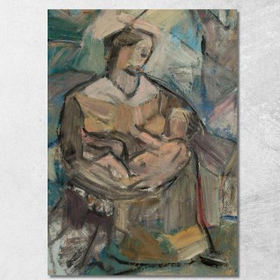 Maternità Tadeusz Makowski tmk120 quadro stampa su tela