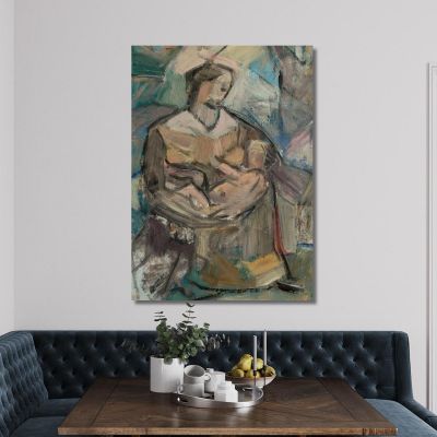 Maternity Tadeusz Makowski, tmk120 canvas print