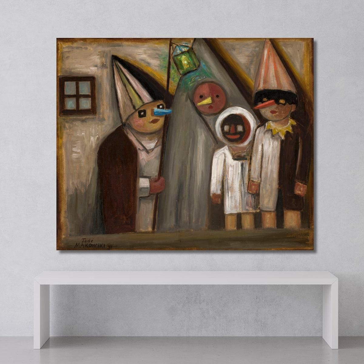 Avaro Tadeusz Makowski tmk124 quadro stampa su tela