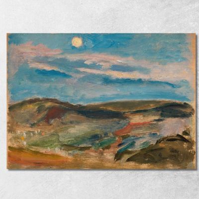Collina Al Chiaro Di Luna Tadeusz Makowski tmk125 quadro stampa su tela