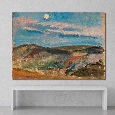 Collina Al Chiaro Di Luna Tadeusz Makowski tmk125 quadro stampa su tela Collina Al Chiaro Di Luna Tadeusz Makowski tmk125 quadro stampa su tela