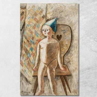 Bambina Nuda Con Un Berretto Blu Tadeusz Makowski tmk130 quadro stampa su tela