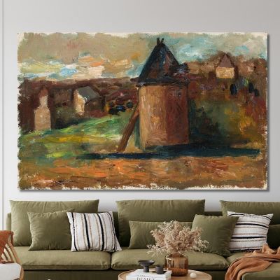 Paesaggio Con Edifici Urbani Tadeusz Makowski, tmk135 quadro stampa su tela