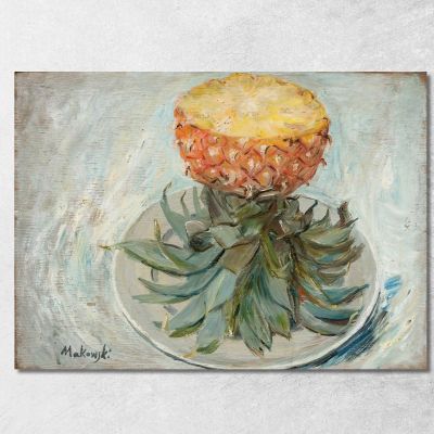 Ananas Su Un Piatto Tadeusz Makowski tmk139 quadro stampa su tela
