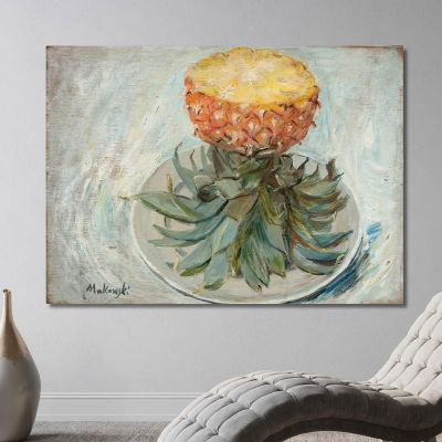 Pineapple On A Plate Tadeusz Makowski, tmk139 canvas print