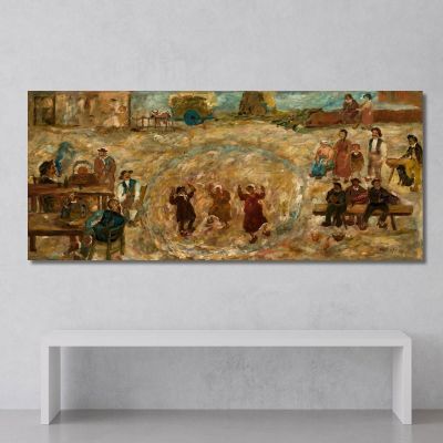 Play In A Village Tadeusz Makowski, tmk140 canvas print