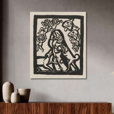 Poverty Assailed By Dogs Tadeusz Makowski, tmk150 canvas print