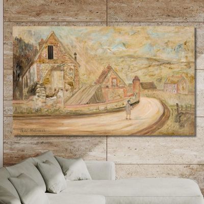 Strada Per Merey Tadeusz Makowski tmk157 quadro stampa su tela Strada Per Merey Tadeusz Makowski tmk157 quadro stampa su tela