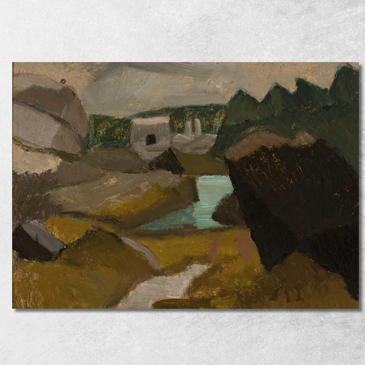 Paesaggio Roccioso Con Acqua Tadeusz Makowski tmk160 quadro stampa su tela Paesaggio Roccioso Con Acqua Tadeusz Makowski tmk160 quadro stampa su tela