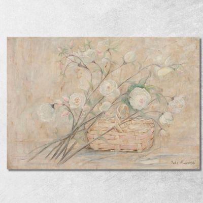 Rosa Con Un Cesto Tadeusz Makowski tmk161 quadro stampa su tela