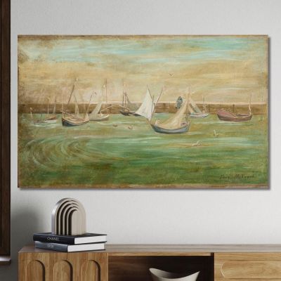 Barche A Vela Tadeusz Makowski tmk167 quadro stampa su tela Barche A Vela Tadeusz Makowski tmk167 quadro stampa su tela