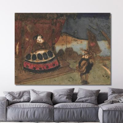 Sérénade Tadeusz Makowski, tmk171 tableau impression sur toile