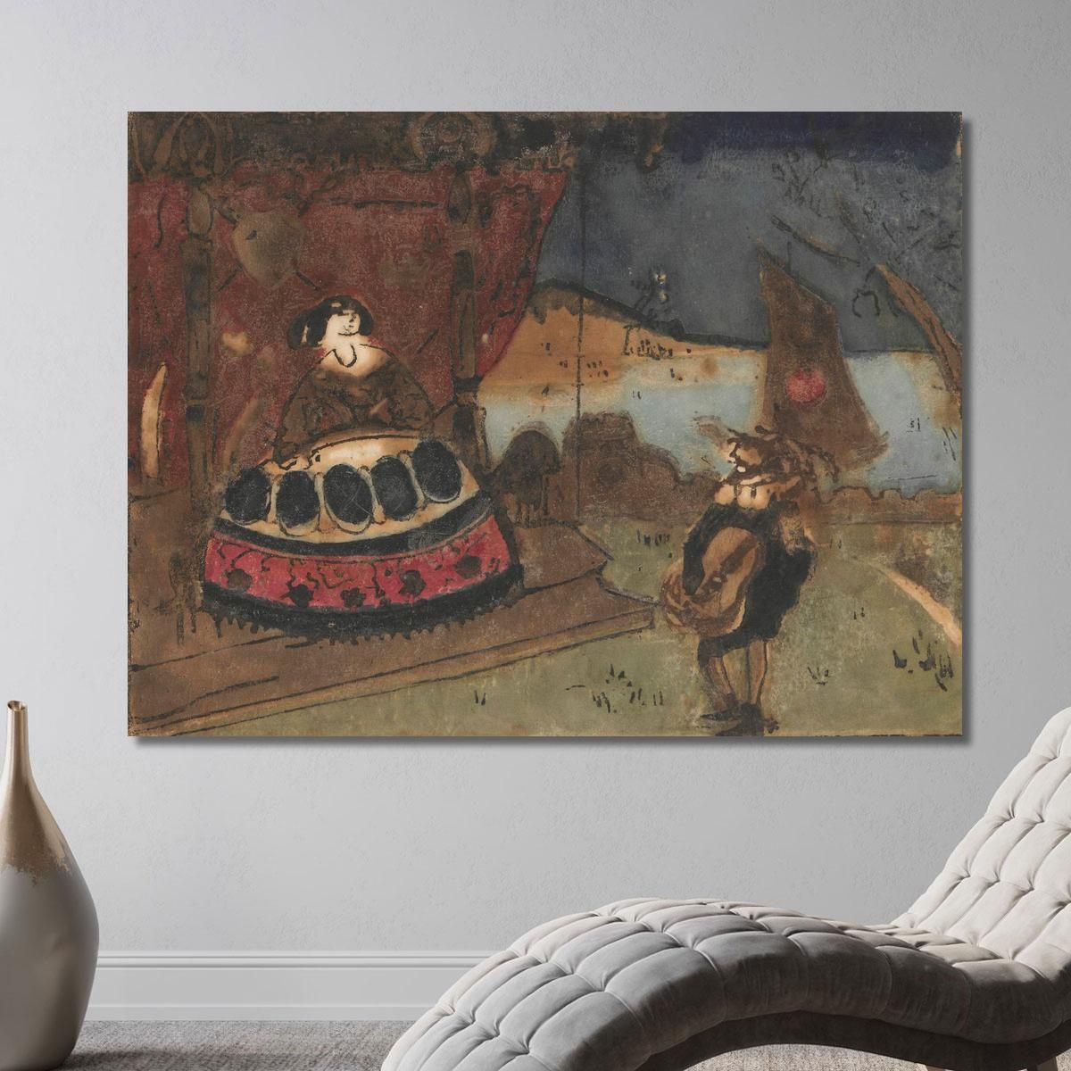Serenata Tadeusz Makowski tmk171 quadro stampa su tela
