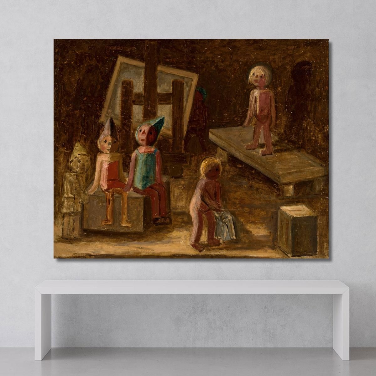 Piccolo Modello Tadeusz Makowski tmk176 quadro stampa su tela