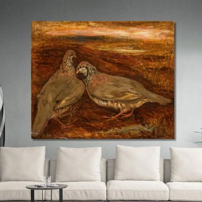 Deux Oiseaux Tadeusz Makowski, tmk183 tableau impression sur toile