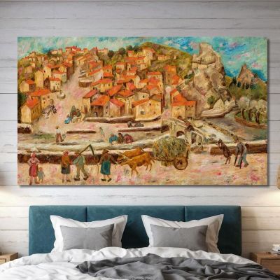 View From The Bridge In Espaly Tadeusz Makowski, tmk191 canvas print