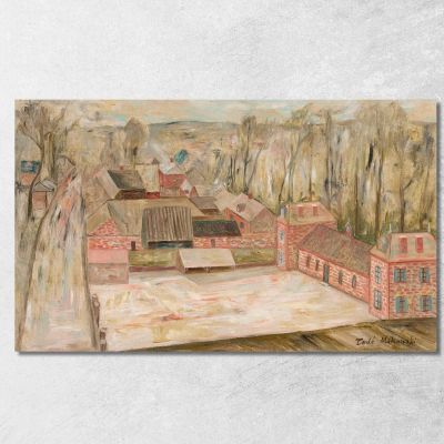 Vista Di Una Piccola Città Tadeusz Makowski tmk194 quadro stampa su tela