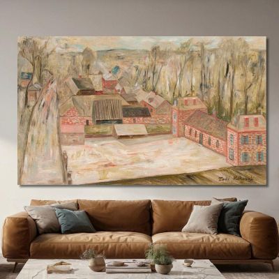 View Of A Small Town Tadeusz Makowski, tmk194 canvas print