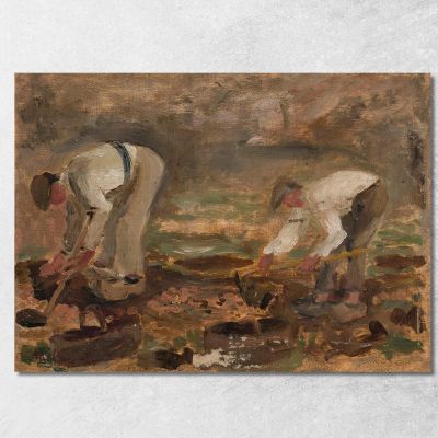 Lavoro In Un Campo Tadeusz Makowski tmk203 quadro stampa su tela