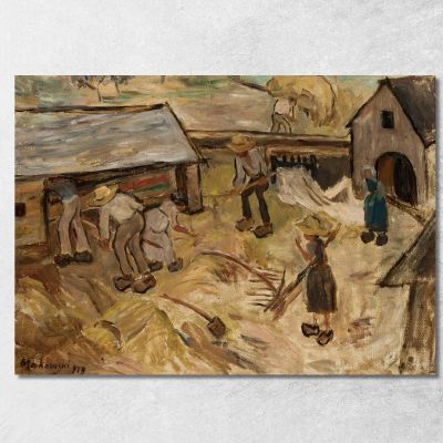 Zniwa Tadeusz Makowski tmk206 quadro stampa su tela