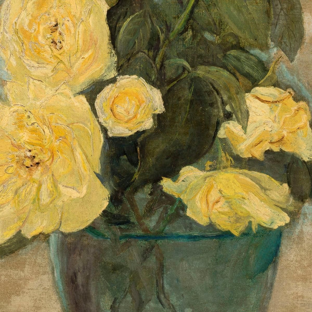Rose Gialle Tadeusz Makowski tmk207 quadro stampa su tela