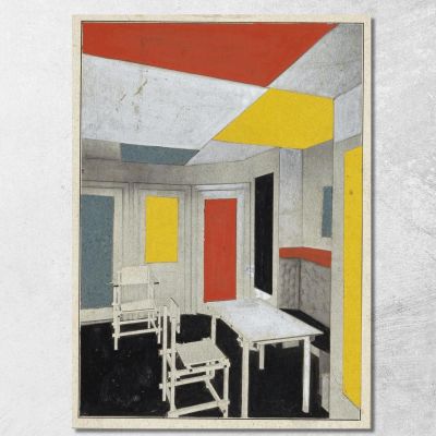 Soluzione Di Colore Theo van Doesburg tvd3 quadro stampa su tela
