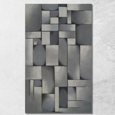 Composizione In Grigio (Rag-Time) Theo van Doesburg tvd8 quadro stampa su tela