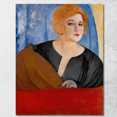 Ritratto Di Anne Sergeevna Sergeeva Boris Grigoriev bgr11 quadro stampa su tela
