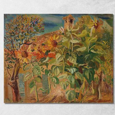 Girasoli Boris Grigoriev bgr21 quadro stampa su tela
