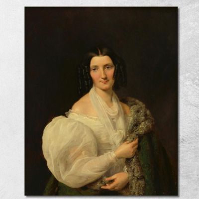 Barbara Von Schickh Come Sposa Di Wolfgang Ritter Von Manner Ferdinand Georg Waldmüller fgw11 quadro stampa su tela