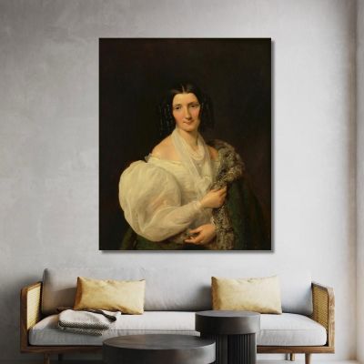 Barbara Von Schickh Como Novia De Wolfgang Ritter Von Manner Ferdinand Georg Waldmüller, fgw11 cuadro en lienzo