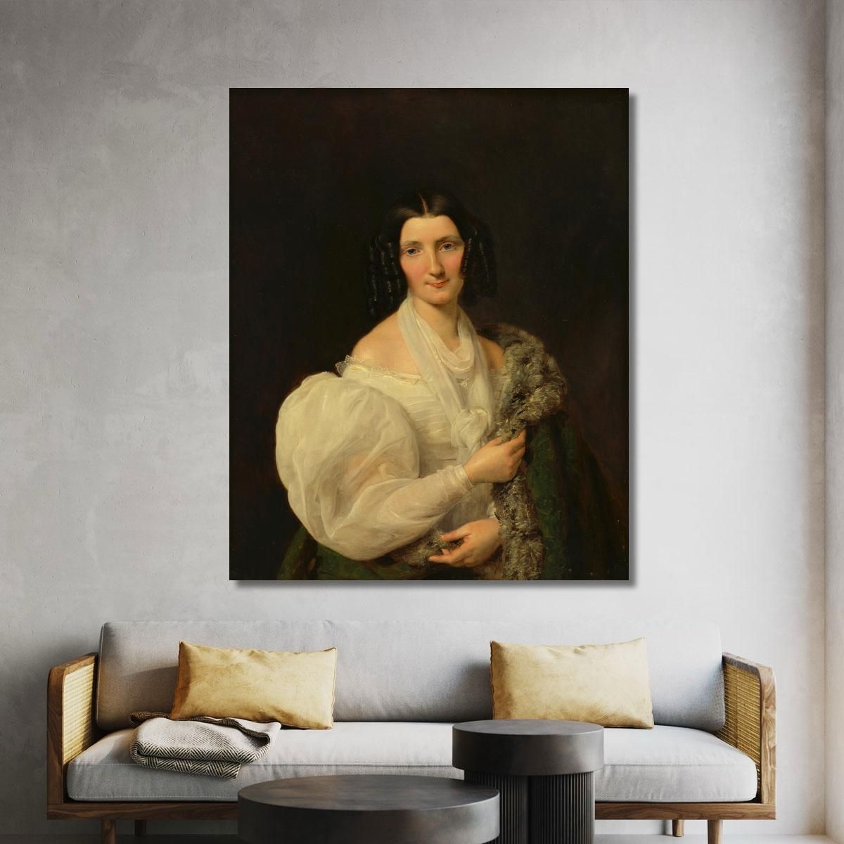 Barbara Von Schickh Come Sposa Di Wolfgang Ritter Von Manner Ferdinand Georg Waldmüller fgw11 quadro stampa su tela