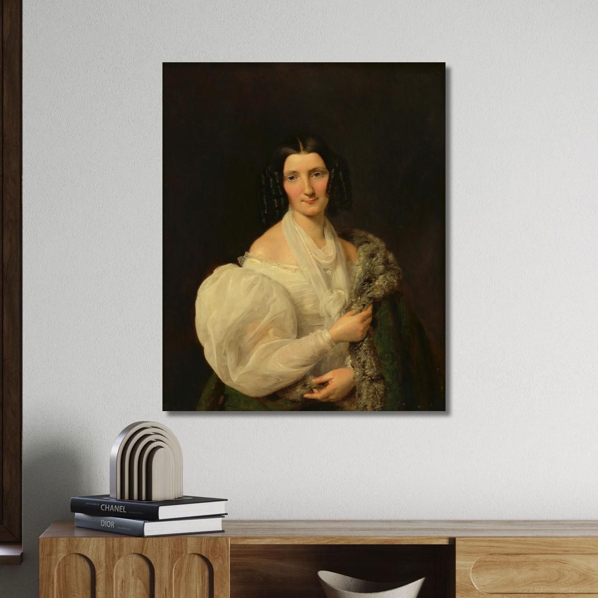 Barbara Von Schickh Come Sposa Di Wolfgang Ritter Von Manner Ferdinand Georg Waldmüller fgw11 quadro stampa su tela