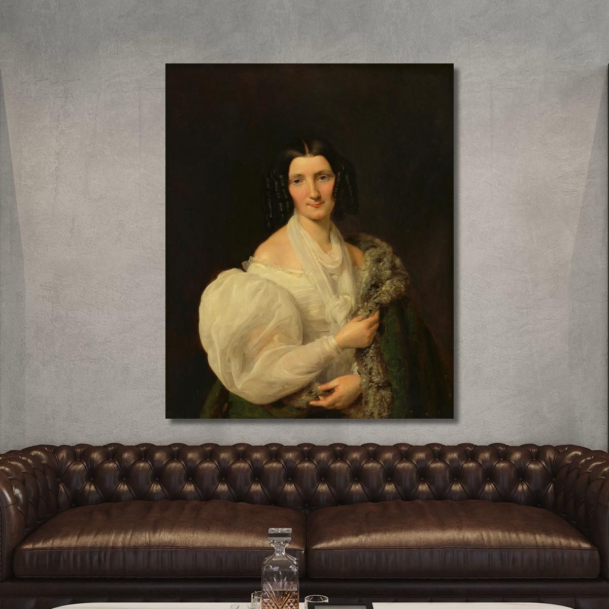 Barbara Von Schickh Come Sposa Di Wolfgang Ritter Von Manner Ferdinand Georg Waldmüller fgw11 quadro stampa su tela