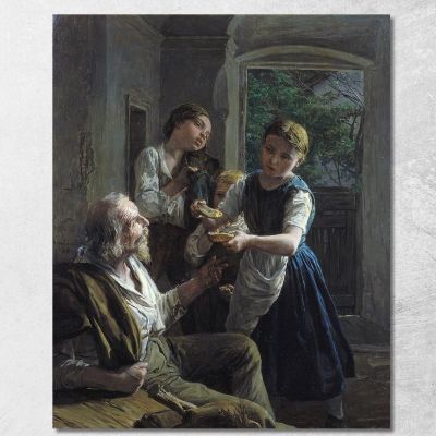 Mendicante Ferdinand Georg Waldmüller fgw12 quadro stampa su tela