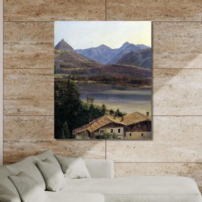 Der Wolfgangsee Ferdinand Georg Waldmüller, fgw35 drucken auf leinwand