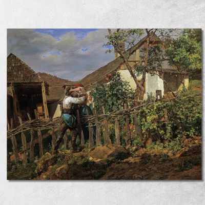 I Vicini Ferdinand Georg Waldmüller fgw40 quadro stampa su tela