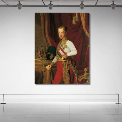 Emperador Fernando I De Austria Ferdinand Georg Waldmüller, fgw74 cuadro en lienzo