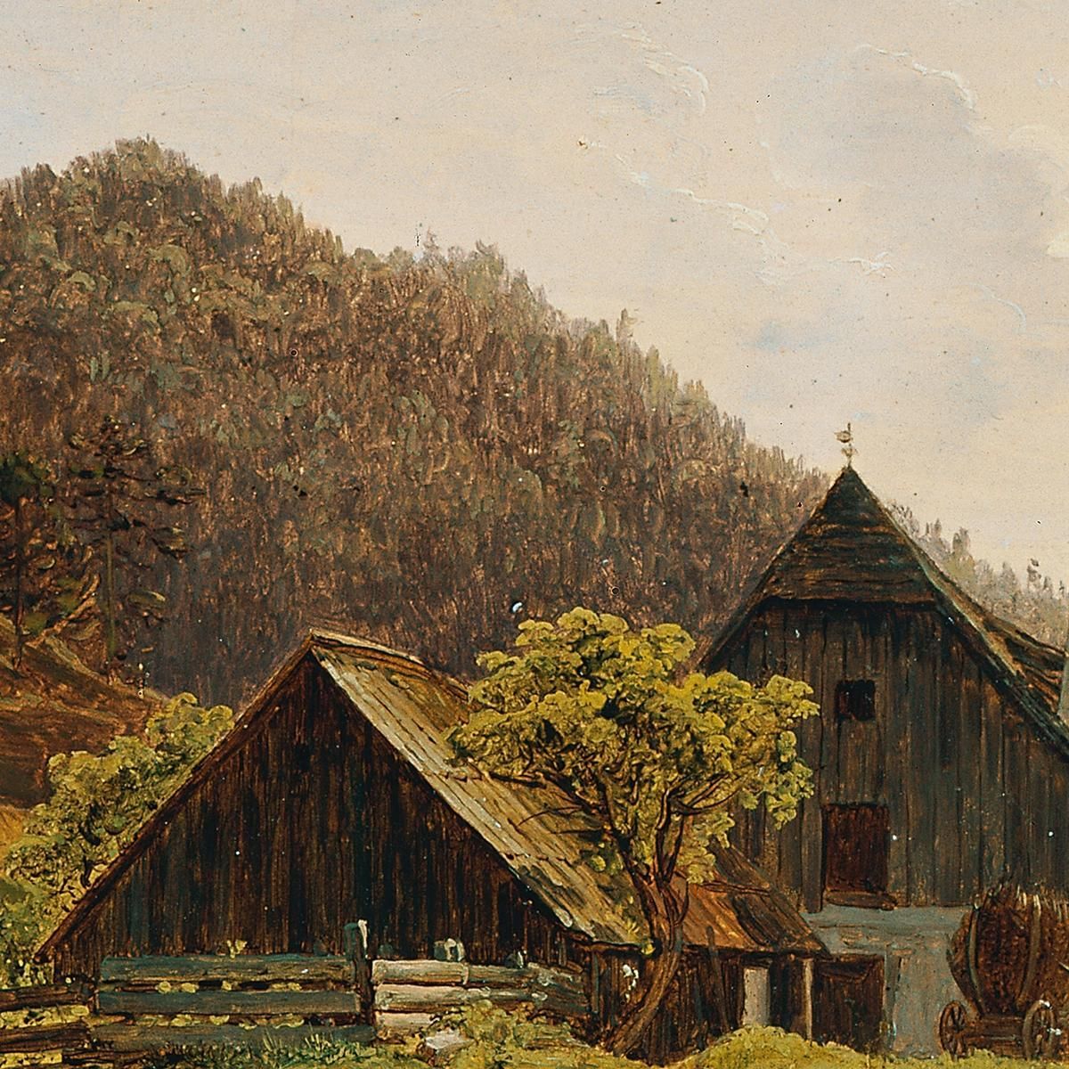Paesaggio Con Fucina Ferdinand Georg Waldmüller fgw79 quadro stampa su tela