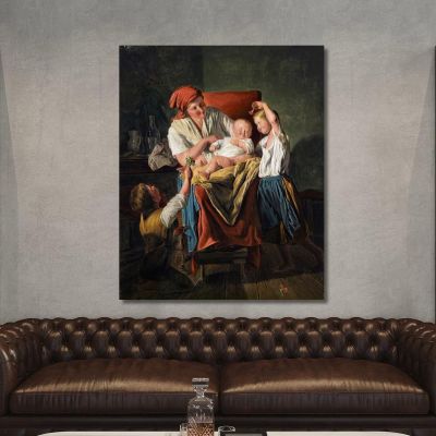 Mother'S Joy Ferdinand Georg Waldmüller, fgw81 canvas print