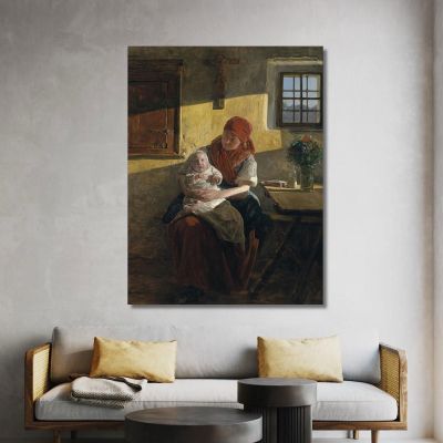Sonntagsruhe Ferdinand Georg Waldmüller, fgw102 drucken auf leinwand