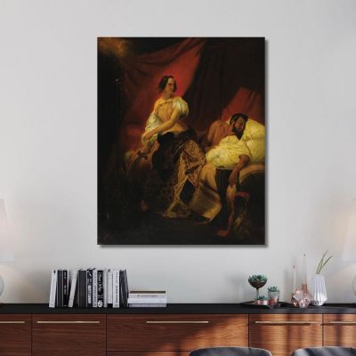 Giuditta E Oloferne Horace Vernet hvr20 quadro stampa su tela