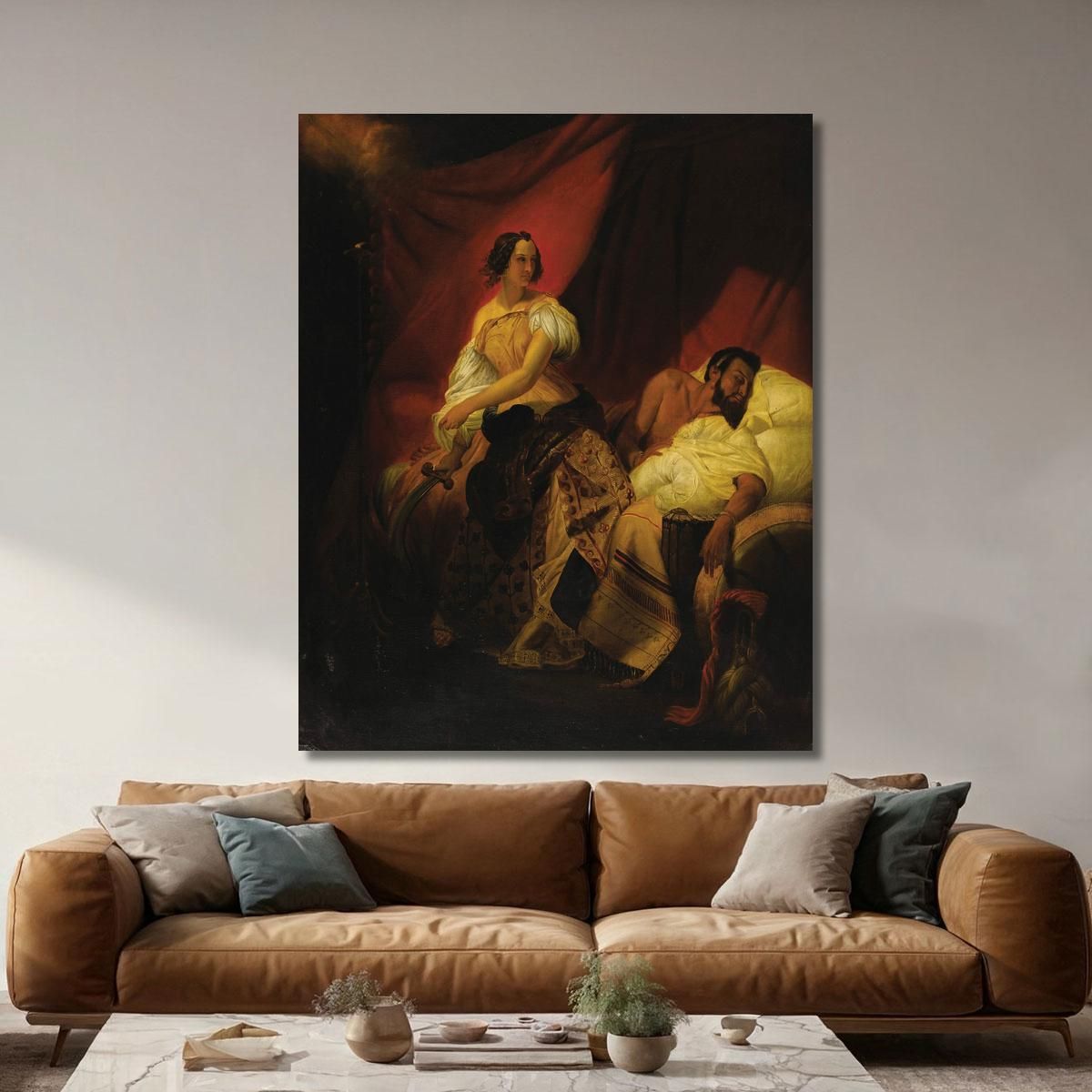 Giuditta E Oloferne Horace Vernet hvr20 quadro stampa su tela