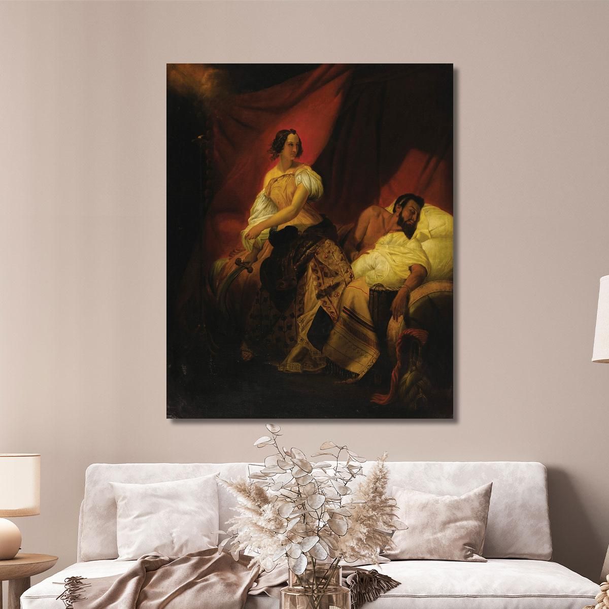 Giuditta E Oloferne Horace Vernet hvr20 quadro stampa su tela