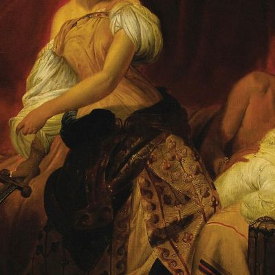 Giuditta E Oloferne Horace Vernet hvr20 quadro stampa su tela