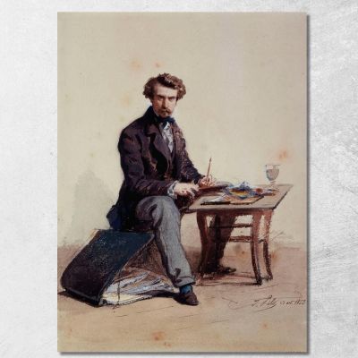Ritratto Dell'Artista Isidore Pils ipl16 quadro stampa su tela