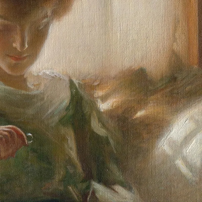 Tableau "L'anneau" De John White Alexander - Toile Sur Cadre - Prêt à Accrocher - Neuf