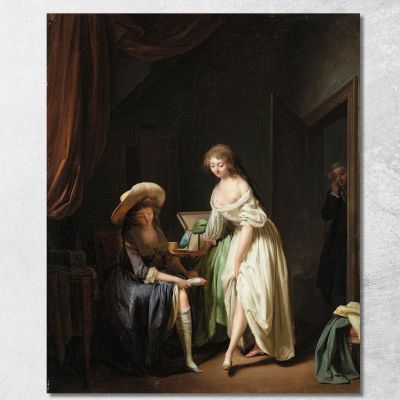Confrontando I Piedini Louis Léopold Boilly llb3 quadro stampa su tela