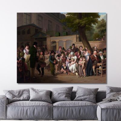 Entrance To The Jardin Turc Louis Léopold Boilly, llb6 canvas print